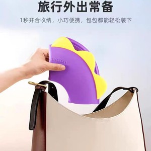 Siège de toilette portable pliable pour enfants, design dinosaure, avec sac de rangement, matériau ABS, utilisation en voyage - Product Image 5