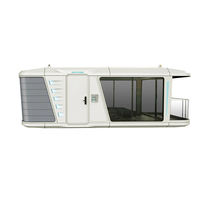 Cabane Apple, Maison Capsule Spatiale, Cabane Modulaire Intelligente, Hôtel Capsule Préfabriqué, Tiny Pod, Conteneur de Luxe en Forme de A avec Toilettes