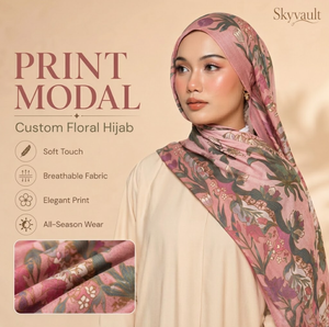 Abbigliamento estivo <span class=keywords><strong>moda</strong></span> in Malaysia abiti da donna musulmani 100% tessuto modale stampato con fiori Premium - Product Image 1