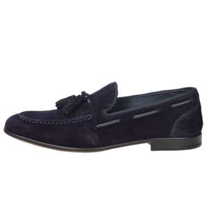 Mocasines Gino Tagli para Hombre A103, Azules de Gamuza, Tacón de 2 cm, Talla 45 - Product Image 1