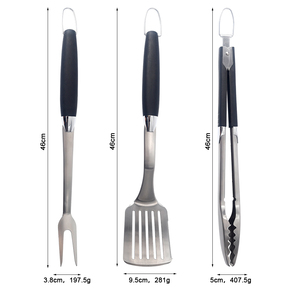 Juego <span class=keywords><strong>de</strong></span> herramientas <span class=keywords><strong>de</strong></span> parrilla <span class=keywords><strong>de</strong></span> <span class=keywords><strong>barbacoa</strong></span> <span class=keywords><strong>de</strong></span> acero inoxidable <span class=keywords><strong>de</strong></span> 3 piezas al por mayor <span class=keywords><strong>Kit</strong></span> <span class=keywords><strong>de</strong></span> <span class=keywords><strong>barbacoa</strong></span> con tenedor espátula Tong - Product Image 6
