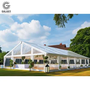 خيمة حفلات قابلة للنفخ كبيرة خارجية للبيع المباشر 100 شخص 15x40 لحفلات الزفاف