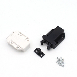 Dispositif d'auto-fermeture pour porte cachée Beetle, mécanisme de rebond magnétique pour porte d'armoire, plastique noir, design minimaliste - Product Image 2