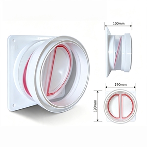 <span class=keywords><strong>Clapet</strong></span> <span class=keywords><strong>anti</strong></span>-odeur et <span class=keywords><strong>anti</strong></span>-fumée en plastique, valve <span class=keywords><strong>anti</strong></span>-<span class=keywords><strong>retour</strong></span> unidirectionnelle pour conduit de <span class=keywords><strong>hotte</strong></span> de cuisine et aérateur de salle de bain - Product Image 1