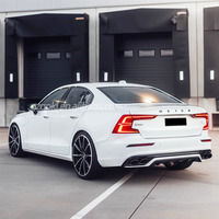 Kit carrosserie pour Volvo S60 V60, spoiler de pare-chocs arrière V60, diffuseur arrière, embouts d'échappement quadruple
