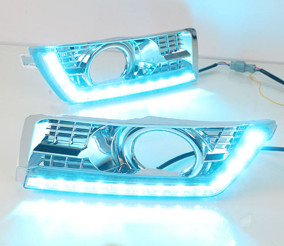 White + yellow + blue