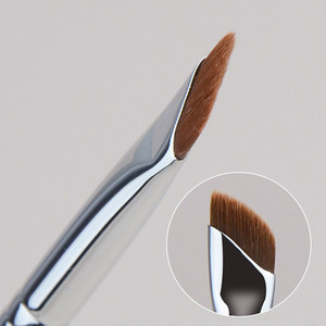 Brosse d'eyeliner fine réutilisable, brosse en bois pour le levage des sourcils et la stratification du <span class=keywords><strong>Gel</strong></span>, Logo, brosse à sourcils angulaire pour la stratification des sourcils - Product Image 2