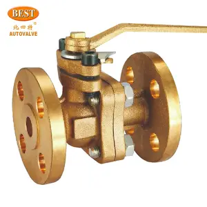 Factory Price ball valves OEM brass Q42 Series 2 PCS way ANSI 150LB PN16 Bronze Flanged Floating Type high pressure Ball Valve