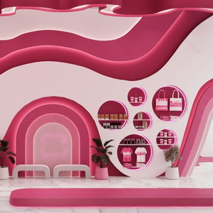 Vetrina Espositiva per Dessert in Vetro Personalizzata con Bancone, Set di Design per Negozio di Bubble Tea, Soluzione Completa per Interni di Pasticcerie - Product Image 5