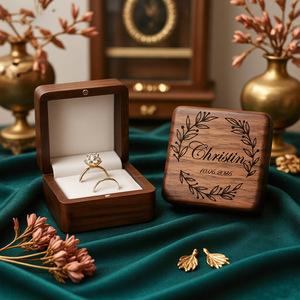 Caja <span class=keywords><strong>de</strong></span> <span class=keywords><strong>Madera</strong></span> <span class=keywords><strong>de</strong></span> Nogal para Anillos <span class=keywords><strong>de</strong></span> Boda, <span class=keywords><strong>Grabado</strong></span> Personalizado <span class=keywords><strong>con</strong></span> Nombre, Organizador <span class=keywords><strong>de</strong></span> Joyería <span class=keywords><strong>de</strong></span> <span class=keywords><strong>Madera</strong></span> para Guardar Anillos y Pendientes - Product Image 1
