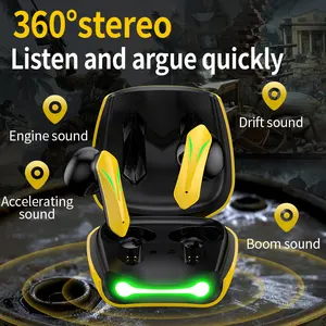 Écouteurs de sport à faible latence de jeu 2022, 300 mAh, R05 <span class=keywords><strong>T33</strong></span> T22 RGB Tws, casque de jeu sans fil à réduction de bruit - Product Image 4