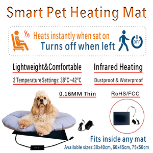 Calentador de Invierno para Mascotas de Espuma Viscoelástica Avanzada, Sensor Activado por Peso, Función de Encendido Automático con Ahorro de Energía, Portátil, Plegable y Duradero - Product Image 3