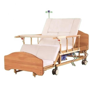 Lit d'hôpital Saikang équipement <span class=keywords><strong>médical</strong></span> confortable lit manuel à cinq fonctions - Product Image 4
