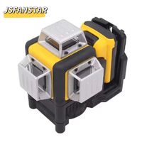 Batterie au lithium 4000 mAh, niveau laser auto-nivelant à faisceau vert 3D à 12 lignes avec CE RoHS