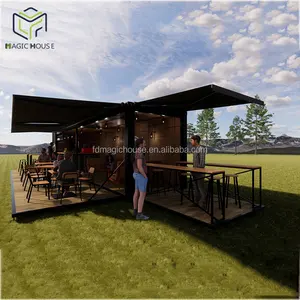 Magic Huis Prefab Container Bar En Coffeeshop Container Restaurant Te Koop