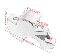 Aksesori Riser Stang CNC Sepeda Motor untuk HONDA X-ADV X Adv 750 2017-2019 Xadv 750 Penjepit Riser Stang Adaptor