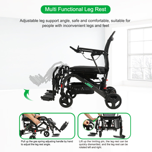 Yaşlı için tıbbi malzemeler güç motoru engelli karbon fiber elektrikli tekerlekli sandalye - Product Image 3