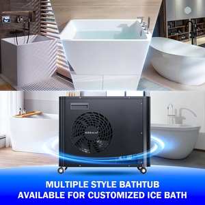 Bañera de Hidromasaje Acrílica Moderna Independiente, Rectangular, para Terapia de Frío, Spa para Atletas, con Drenaje para Baño - Product Image 5