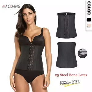 3015 Groothandel Vrouwen 25 Staal Bone Latex Taille Trimmer Body Shaper Slanke Gordels Colombiaanse Plus Size Taille Trainer Cincher Corset