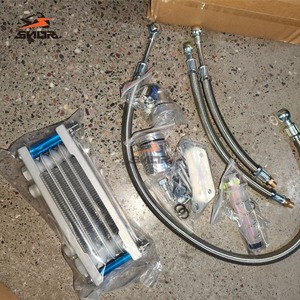 Radiatore <span class=keywords><strong>Olio</strong></span> Moto SNOR con Protezione a Rete Larga Adatto per Off-road CB CG per Radiatore T1 e Qianlong - Product Image 4