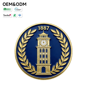 Insignia Retro Personalizada de Aleación de Zinc Esmaltada para Souvenir Universitario, Regalo para <span class=keywords><strong>Alumni</strong></span>, Celebración del Centenario, Insignia de la Torre del Reloj de la Universidad - Product Image 5