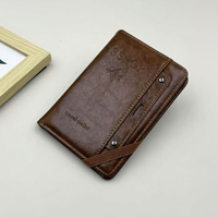 Portefeuille de voyage vintage portable en cuir PU pour passeport, avec plusieurs poches, organiseur, étui amovible pour carte d'identité et documents