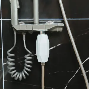 Accesorio de filtro mineral de eliminación de aroma diferente de ahorro de agua de alta presión moderno para lavabo de baño