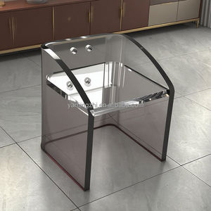 Mobilier de salon haut de gamme personnalisé en usine tabouret en acrylique tabouret de bar en acrylique épais transparent au design moderne - Product Image 2