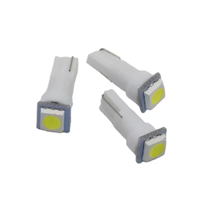 <span class=keywords><strong>T5</strong></span> 5050 <span class=keywords><strong>1SMD</strong></span> cụ ánh sáng Bóng đèn 12V DC Wedge LED trắng xanh vàng hồng đỏ màu xanh xe tự động bảng điều khiển đo đèn - Product Image 1