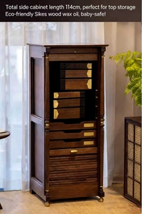 Armoire de rangement multifonctionnelle en bois massif, meuble de bureau, armoire de rangement pour bureau, armoire spécifique pour le dentaire - Product Image 3