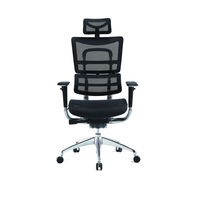 Chaises d'ordinateur à dossier haut Chaise de bureau en maille respirante à réglage ergonomique en hauteur pour gestionnaire