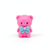 Jouets anti-stress en forme d'ours de couleur unie, mignons et créatifs, série nouvelle collection, vente chaude, pour la Saint-Valentin, vente en gros