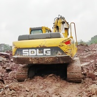 Excavatrice sur chenilles hydraulique d'occasion 22 tonnes, moteur Deutz, hydraulique KYB, capacité de godet 0,8-1,2 m³ - SDLG LG6225E