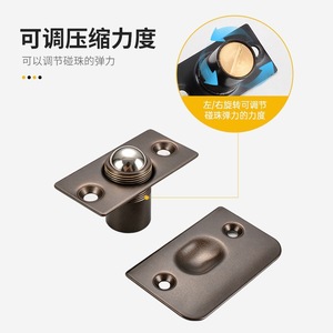 สปริงล็อคประตูไม้แบบ Snap On พร้อมข้อต่อลูกหมาก ปรับแรงกดได้ สำหรับใช้งานทั่วไป - Product Image 1