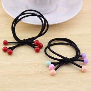 Large <b>Bead</b> Hair Tie For Girls <b>Red</b> <b>Bead</b> Knot Korean High Elasticity Hair Tie Wholesale - Product Image 1