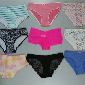 Calcinha de renda sem costura feminina, roupa interior para meninas