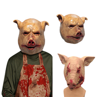 Masque en latex tête de cochon sanglant à succès, masque en caoutchouc fantaisie effrayant pour les fêtes de carnaval, d'Halloween et de Noël