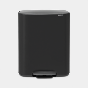Cestino per Rifiuti Bobarta 60 L Nero Opaco con Pedale - Product Image 2
