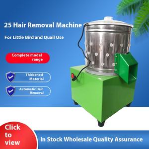 Macchina automatica per la rimozione dei peli di piccoli uccelli quaglia in acciaio inossidabile macchina per la depilazione per il pollo per la zootecnia nuovo motore - Product Image 3