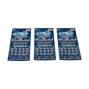 Custom Pull Tabs Golden Raffle Scratch Off Lottery Tickets Online