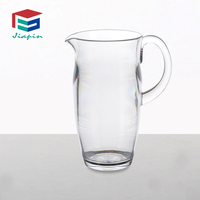Cruche d'eau en polycarbonate incassable de luxe de qualité 1700ml pour restaurant
