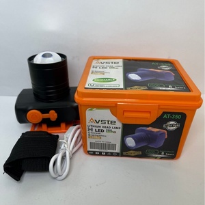 Lampe frontale LED télescopique en alliage d'aluminium AT-350 avec zoom, lampes de camping au lithium-ion pour une utilisation en extérieur - Product Image 4