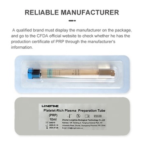 Tubo de PRP de Vidrio con Gel Separador para Centrifugación de <span class=keywords><strong>Sangre</strong></span> - Product Image 4