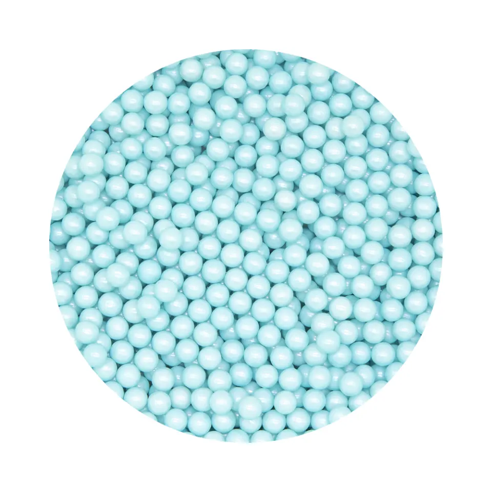 OEM bleu clair de décoration de gâteau de perles de sucre de couleur disponible