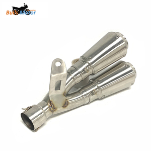 Sistema di Scarico Completo per Moto <span class=keywords><strong>CF</strong></span> MOTOR 450SR Tubo di Scarico in Acciaio Inox Doppio Slip-on - Product Image 5