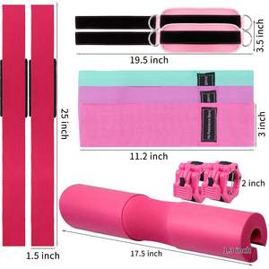 Su misura <span class=keywords><strong>in</strong></span> schiuma bilanciere Pad Squat Pad Set libero pesi accessorio <span class=keywords><strong>per</strong></span> l'allenamento con fasce <span class=keywords><strong>per</strong></span> le fianchi e cinturino alla caviglia accessorio <span class=keywords><strong>per</strong></span> il Fitness da <span class=keywords><strong>palestra</strong></span> - Product Image 2