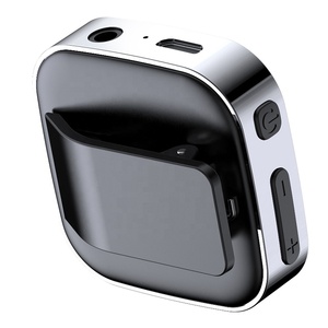 Agetunr Bộ thu âm thanh <span class=keywords><strong>Bluetooth</strong></span> J21 BT v5.3 tích hợp Mic 3.5mm âm nhạc Máy nghe nhạc MP3 AUX bộ cuộc gọi rảnh tay kẹp trên cổ áo liên kết kép - Product Image 2