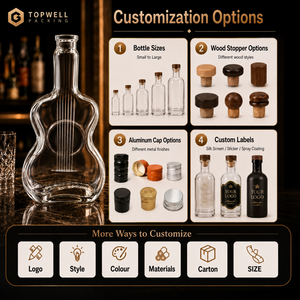 Bouteille en verre vide en forme de calebasse pour spiritueux, petite bouteille fantaisie en verre pour whisky et vin, vente en gros - Product Image 2