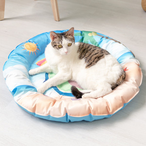 Cat Cooling Mat Round Gel Ice <b>Pad</b> Summer Pet Bed For Cats With Cooling Feature Hand Washable Polyurethane <b>Foam</b> Fill - Product Image 1