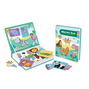 Puzle educativo para niños, libro magnético de aprendizaje, caja de juegos, oferta